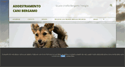 Desktop Screenshot of addestramentocanibergamo.it